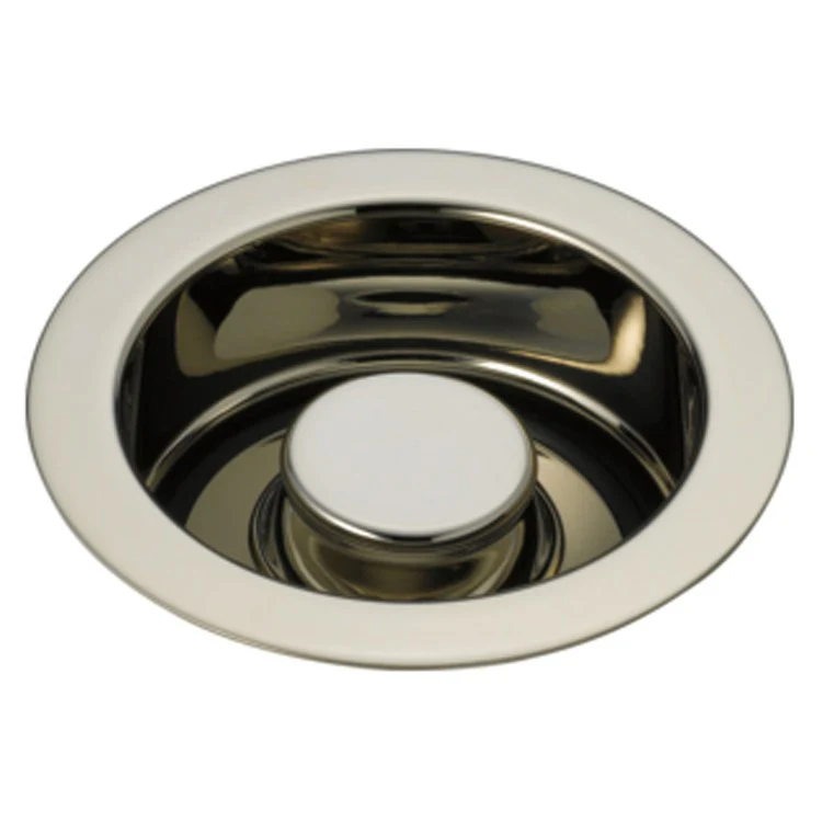 Disposal Flange with Stopper Black Stainless 4-1/2 Inch Brass for Kitchen Sink - Frankwebs