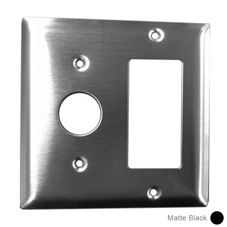 Faceplate Jeeves Double Gang 4-1/2 x 4-1/2 Inch Brushed Stainless for Hardwire Towel Warmer - Frankwebs