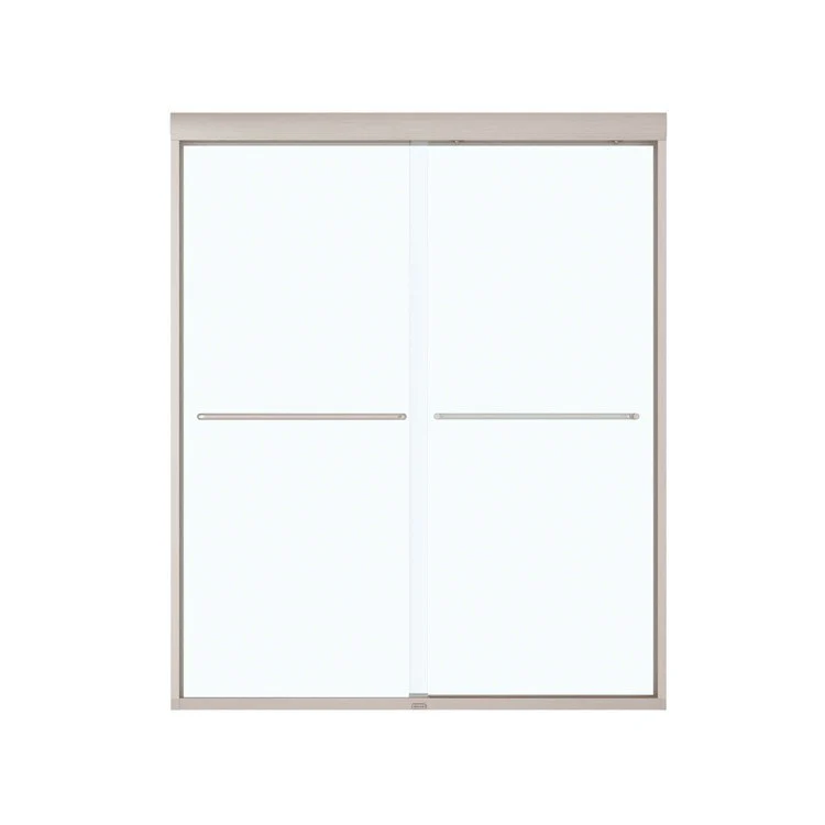 Shower Door Kameleon SC Sliding 59L x 71H Inch Brushed Nickel Clear 5/16 Inch 55 to 59x71 Inch - Frankwebs