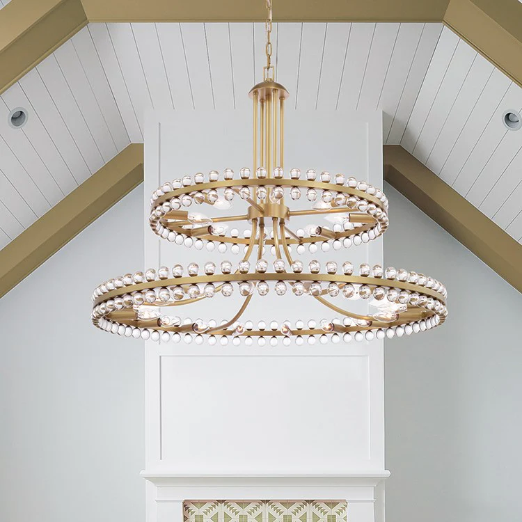 Clover Twenty-Four-Light Two-Tier Chandelier - Frankwebs