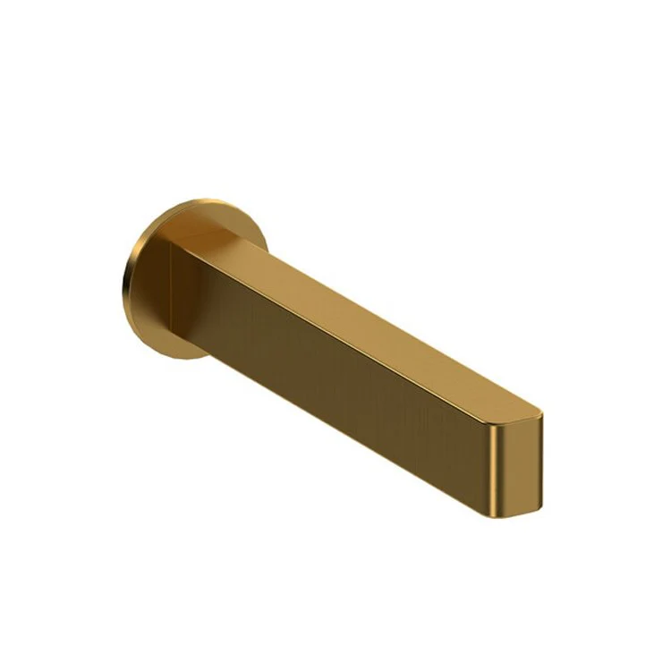 Tub Spout Paradox Brushed Gold 8-7/8L Inch Brass - Frankwebs