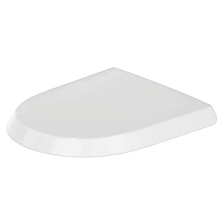 Toilet Seat Qatego Elongated Closed Front Slow Close Plastic White High Gloss - Frankwebs