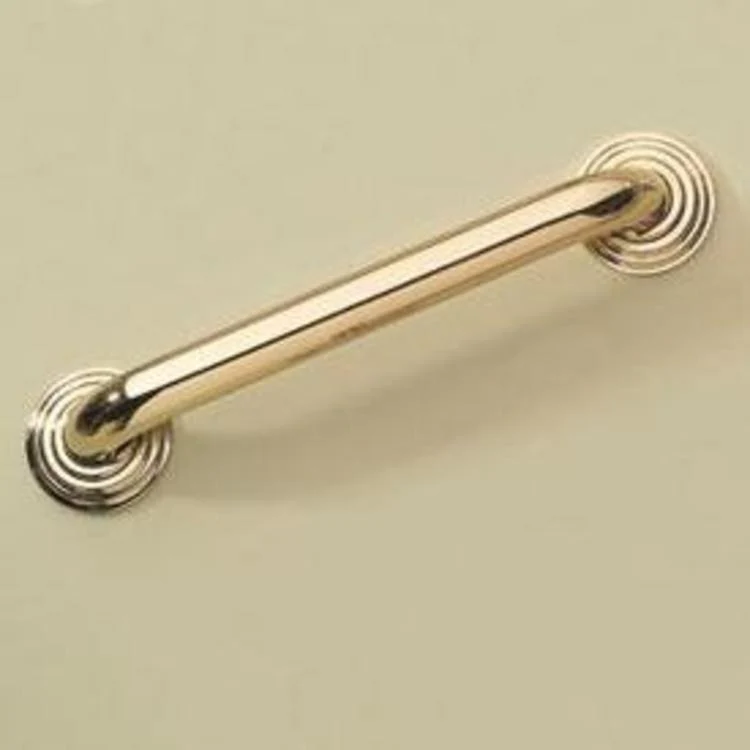 Grab Bar Chelsea 18 Inch 2 Post Design Satin Nickel ADA Concealed Brass - Frankwebs