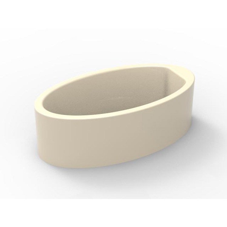 Air Tub Studio Collection Aubry Freestanding Biscuit Oval Acrylic 60 x 32 x 18-1/4 Inch - Frankwebs