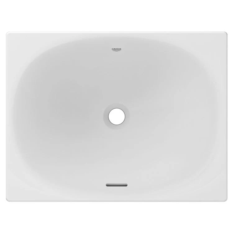 Lavatory Sink Eurocube Under Counter 21 Inch Rectangular ADA Alpine White - Frankwebs