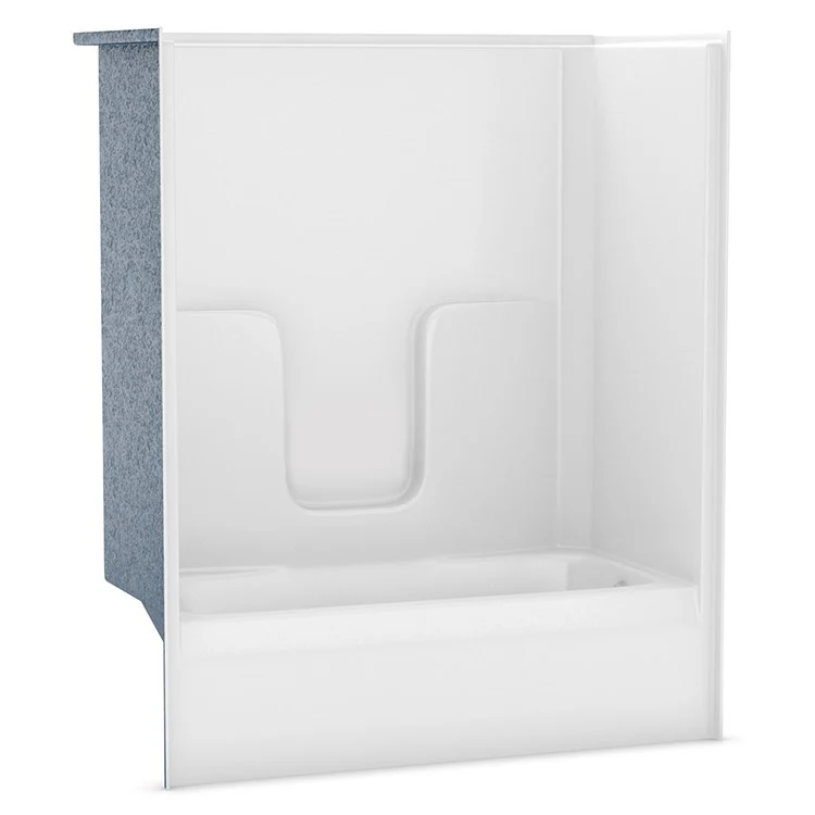 Tub and Shower Module 60 x 31-1/2 x 72 Inch AcrylX Right Hand White 1 Pieces - Frankwebs