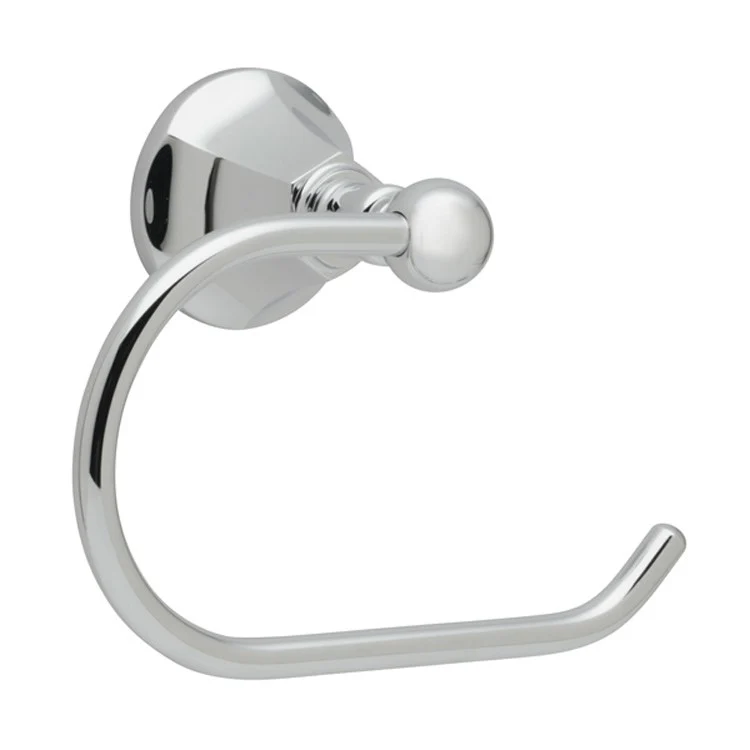 Toilet Paper Holder Monterey Single Post Polished Chrome Brass 6 Inch 3-1/4 Inch Wall Mount - Frankwebs