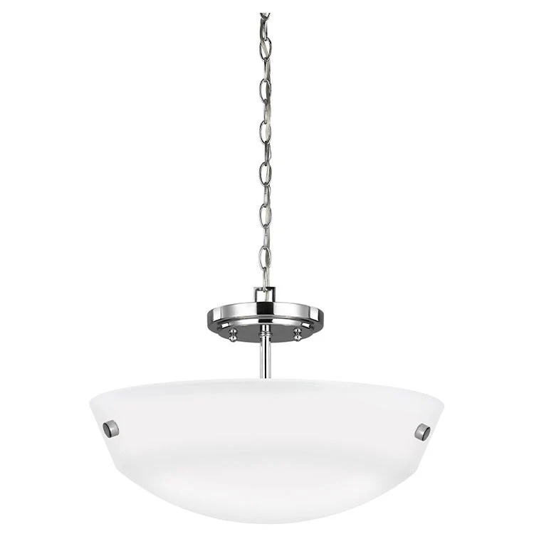 Kerrville Two-Light Convertible Semi-Flush Mount Ceiling Fixture/Pendant - Frankwebs