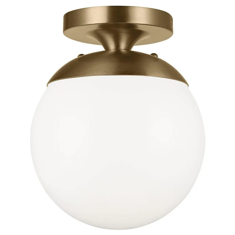 Leo Single-Light Semi-Flush Mount Wall/Ceiling Fixture - Frankwebs