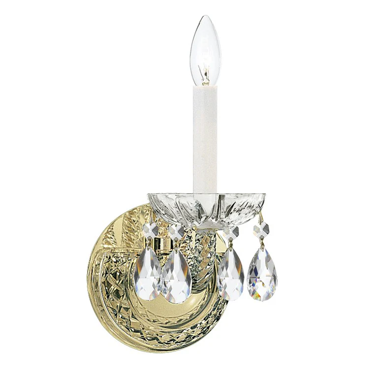 Traditional Crystal Single-Light Wall Sconce - Frankwebs