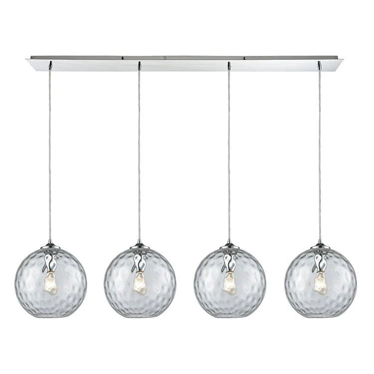 Watersphere Four-Light Linear Pendant - Frankwebs