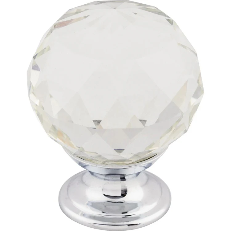 Knob Crystal Clear for Decorative Hardware Brushed Satin Nickel Brass 1-3/8 Inch 1-3/4 Inch - Frankwebs