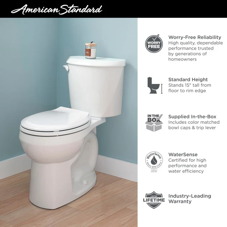 Colony Round 2-Piece Toilet with Left-Hand Lever/12