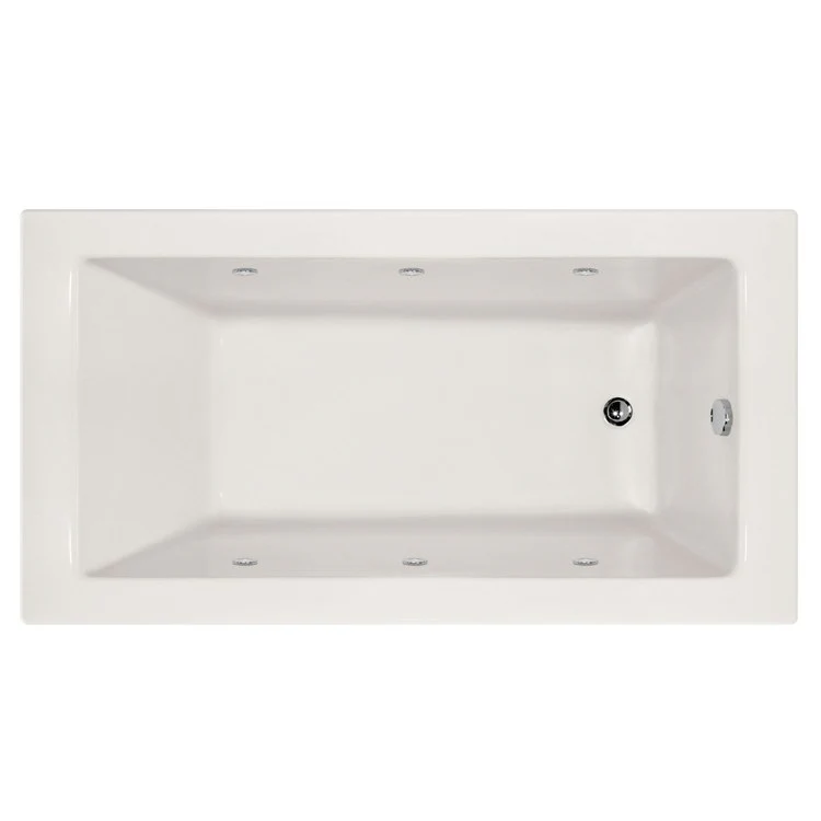 Combination Tub Designer Collection Sydney 72 x 40 x 20 Inch Right Hand Drain White Rectangle - Frankwebs