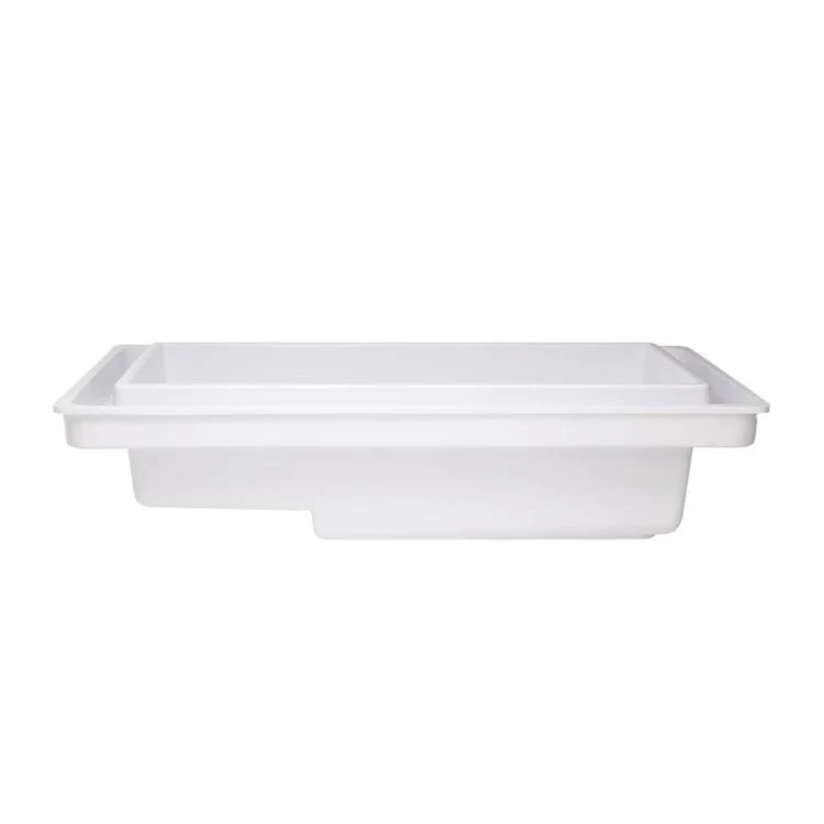 Soaking Tub Metro Collection Auburn 80 x 43 Inch Drop-In Tub Only Center Almond Hydroluxe SS - Frankwebs