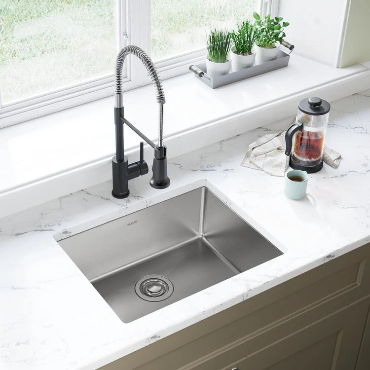 Kitchen Sink Crosstown 23.5 x 18.25 Inch Single Bowl Polished Satin Undermount - Frankwebs