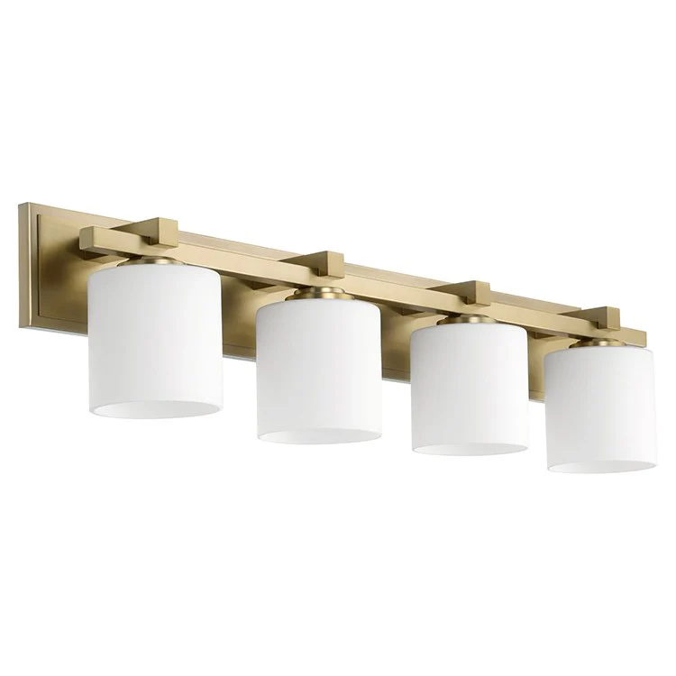 Signature Cylinder Four-Light Bathroom Vanity Fixture - Frankwebs