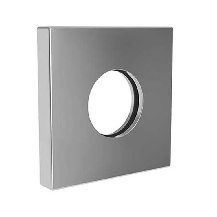 Shower Arm Flange Square Midnight Chrome 2-1/2 Inch Brass - Frankwebs