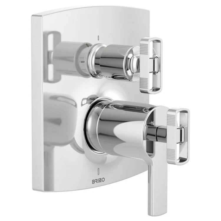 Diverter Trim Kintsu TempAssure Thermostatic Valve with Integrated 3 Function Chrome 2 Less Handle ADA - Frankwebs