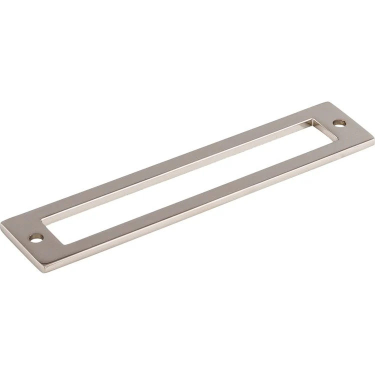 Pull Backplate Lynwood Hollin Rectangle Polished Nickel 5-1/16 Inch 2 Hole Zinc Alloy - Frankwebs