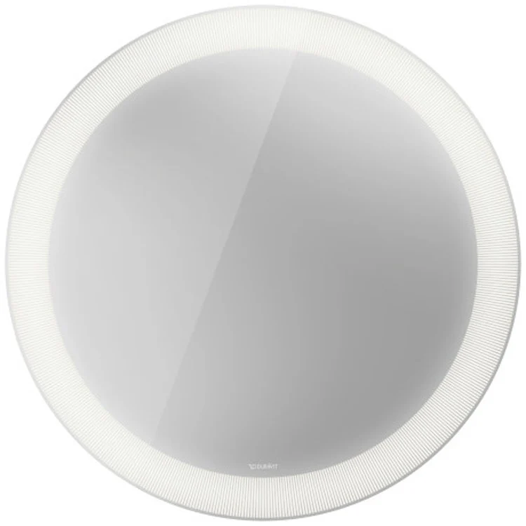 Mirror Happy D.2 Plus 35-3/8 x 35-3/8 Inch White Radial Pattern Circle - Frankwebs