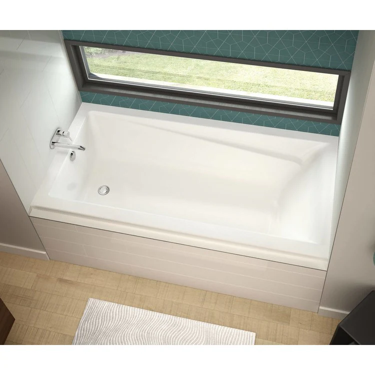Tub Exhibit IF 72 x 42 Inch Alcove Combined Whirlpool Aeroeffect Left Hand White Acrylic - Frankwebs