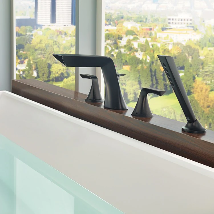 Sotria Two Handle Roman Tub Faucet with Handshower - Frankwebs