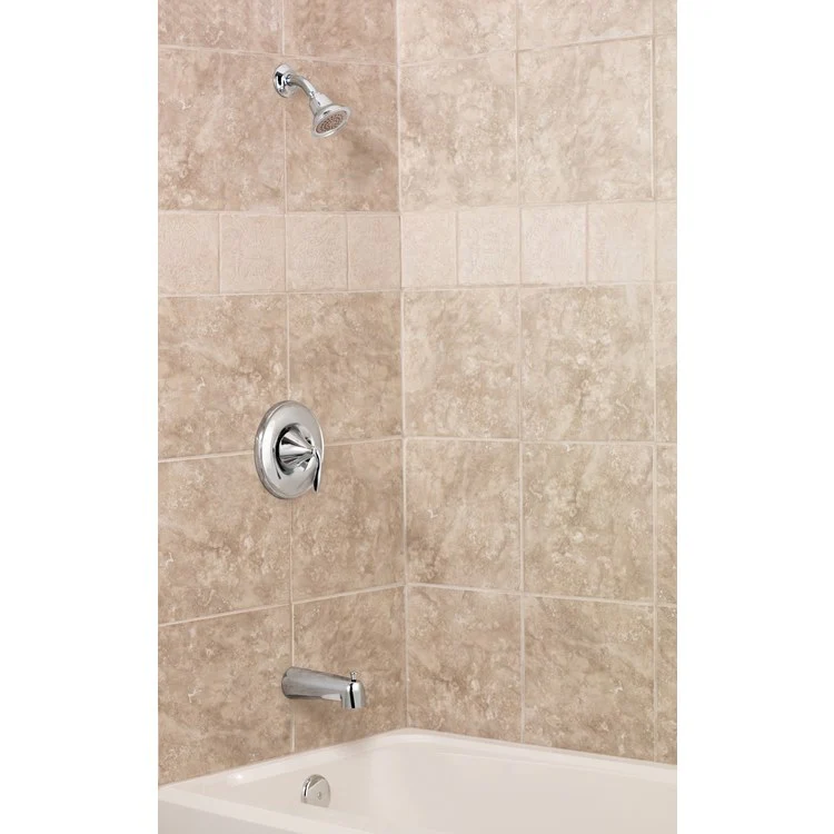 Tub and Shower Trim Eva Posi-Temp Bulk Packed Eco-Performance 1 Lever Chrome ADA 1.75 Gallons per Minute - Frankwebs