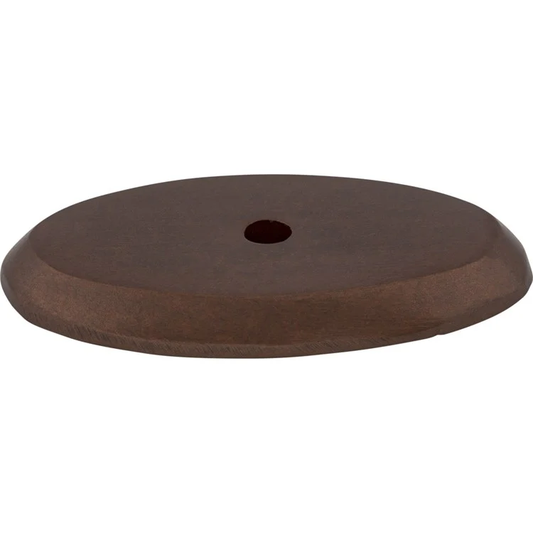 Knob Backplate Aspen Oval Mahogany Bronze 1-3/4 Inch 1 Hole Bronze - Frankwebs