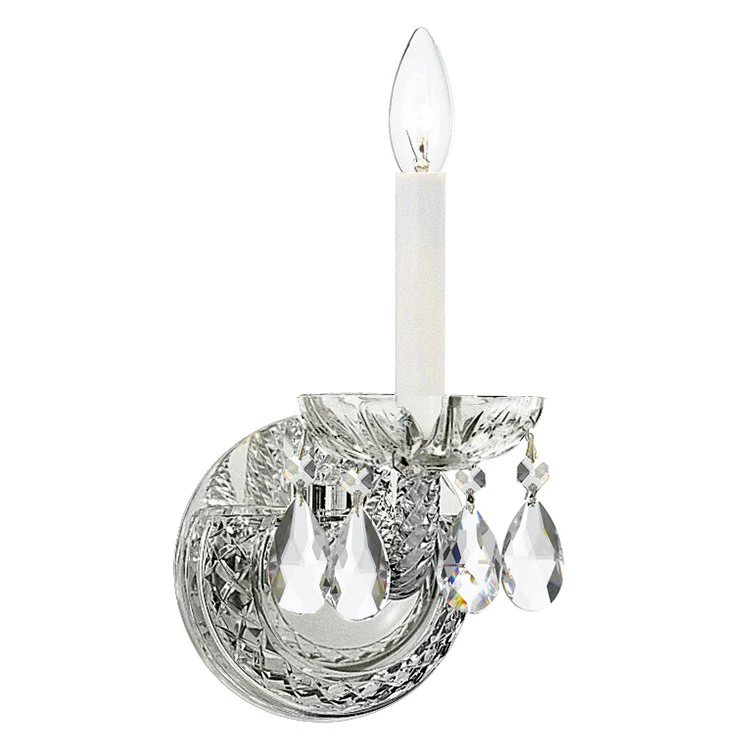 Traditional Crystal Single-Light Wall Sconce - Frankwebs