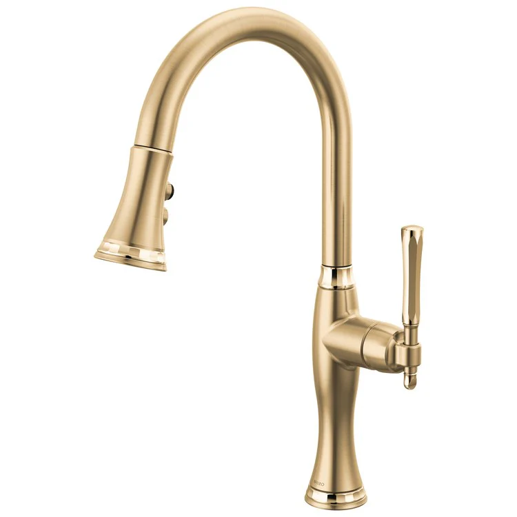 Kitchen Faucet Tulham 1 Lever ADA Brilliance Stainless 360 Degree Swivel 1 Hole 1.8 Gallons per Minute - Frankwebs