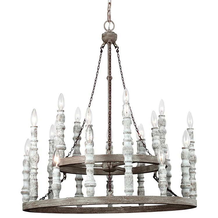 Norridge 24-Light Two-Tier Chandelier - Frankwebs