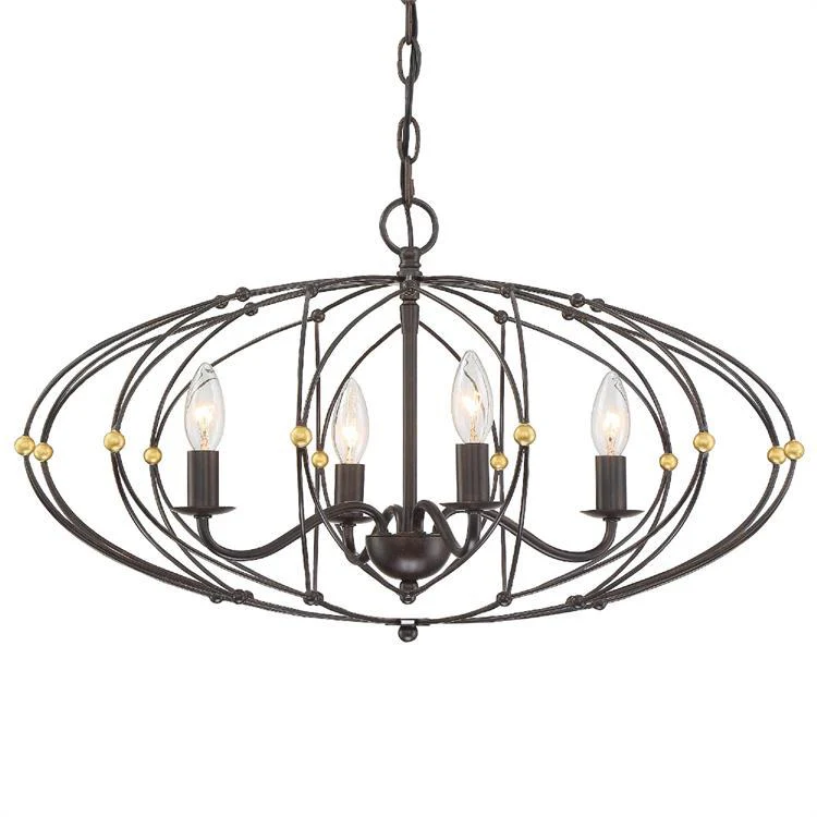 Zucca Four-Light Chandelier - Frankwebs