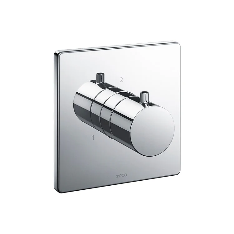 Diverter Trim Square 2 Way Polished Chrome 1 Knob for Requires Valve TBN01102U - Frankwebs
