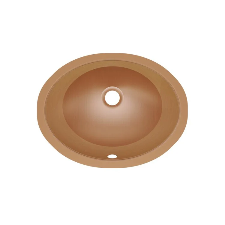 Lavatory Sink CuVerro 18 x 14 Inch Round ADA Lustrous Satin - Frankwebs