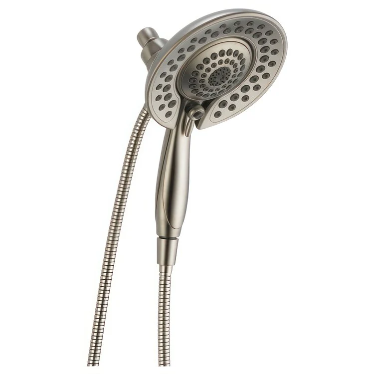 Handshower Combination In2ition Universal Showering Components 2-In-1 Lumicoat Champagne Bronze WaterSense 5 Function 6-13/16 Inch Includes 60-82 Inch Stretchable Metal Hose 1.75 Gallons per Minute - Frankwebs