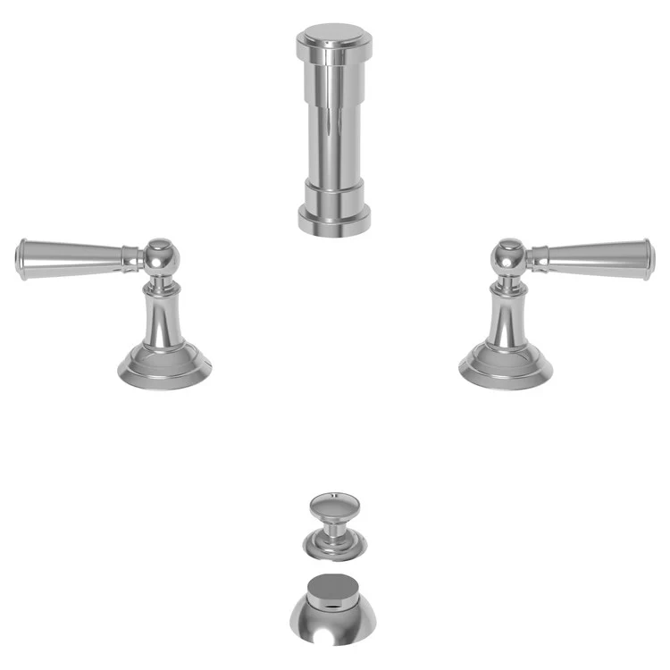 Bidet Faucet Aylesbury 8 to 16 Inch Spread 2 Lever ADA Satin Brass PVD - Frankwebs