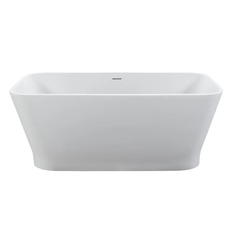 Soaking Tub Addison 5 58 x 30 Inch Freestanding/Undermount Center White Gloss Sculpturestone 85 Gallons 20-5/8 Inch - Frankwebs