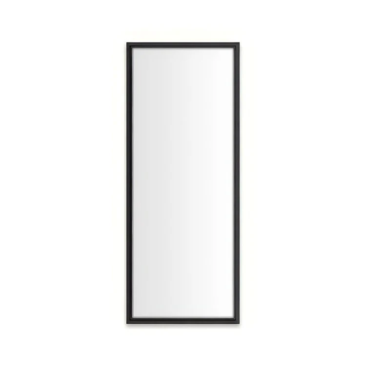 Medicine Cabinet Main Line 16 x 40 Inch 1 Doors Framed Mirror Brushed Black Flat Top Rosemont Frame Slow Close Hinges 4 Inch - Frankwebs