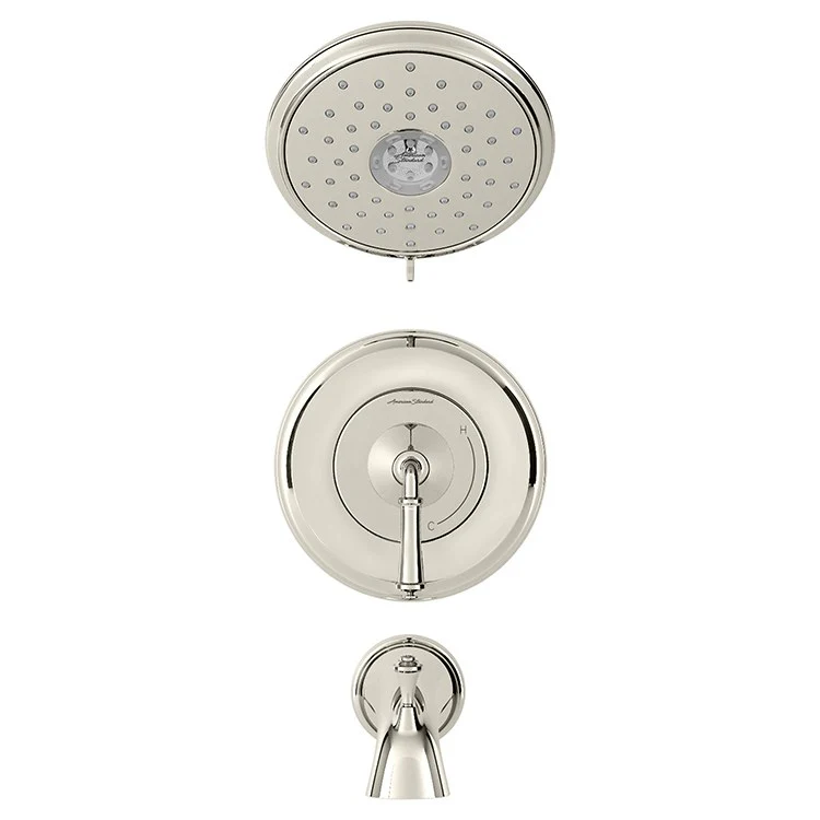 Delancey Pressure Balance Tub/Shower Valve Trim with Cartridge and Water-Saving Showerhead - Frankwebs