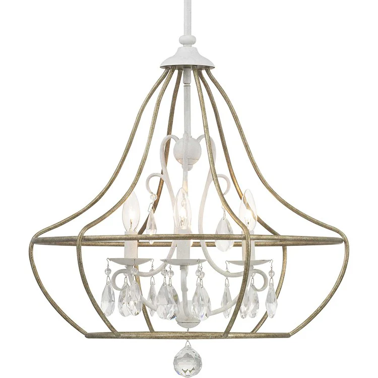 Fleurette Three-Light Chandelier - Frankwebs