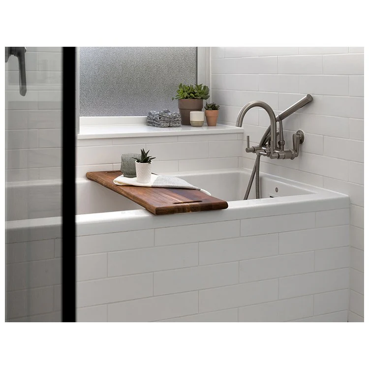Soaking Tub Andrea 1 71.625 x 31.625 Inch Undermount Left/Right Hand White Acrylic CXL 100 Gallons 22-1/4 Inch - Frankwebs