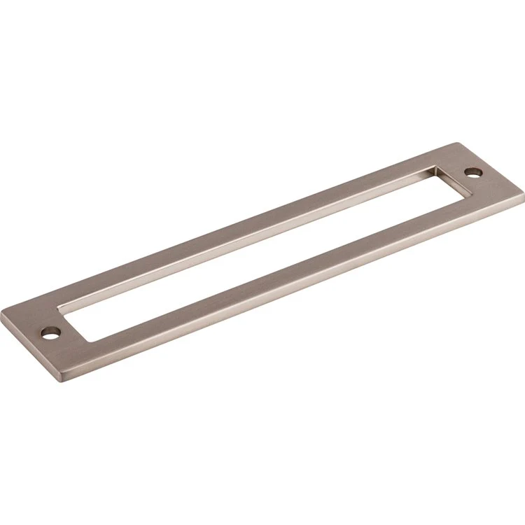 Pull Backplate Lynwood Hollin Rectangle Brushed Satin Nickel 5-1/16 Inch 2 Hole Zinc Alloy - Frankwebs