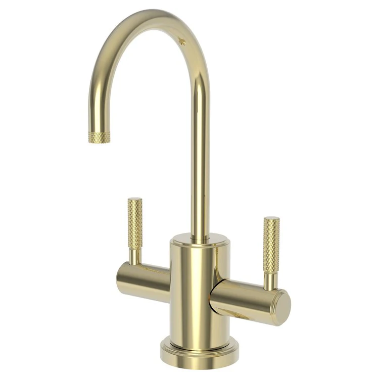 Water Dispenser Muncy Hot and Cold 2 Lever Gooseneck French Gold PVD - Frankwebs