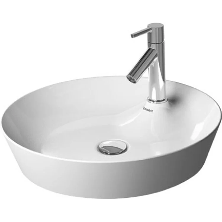 Lavatory Sink Cape Cod Above Counter Less Overflow 18-7/8 Inch Round White - Frankwebs