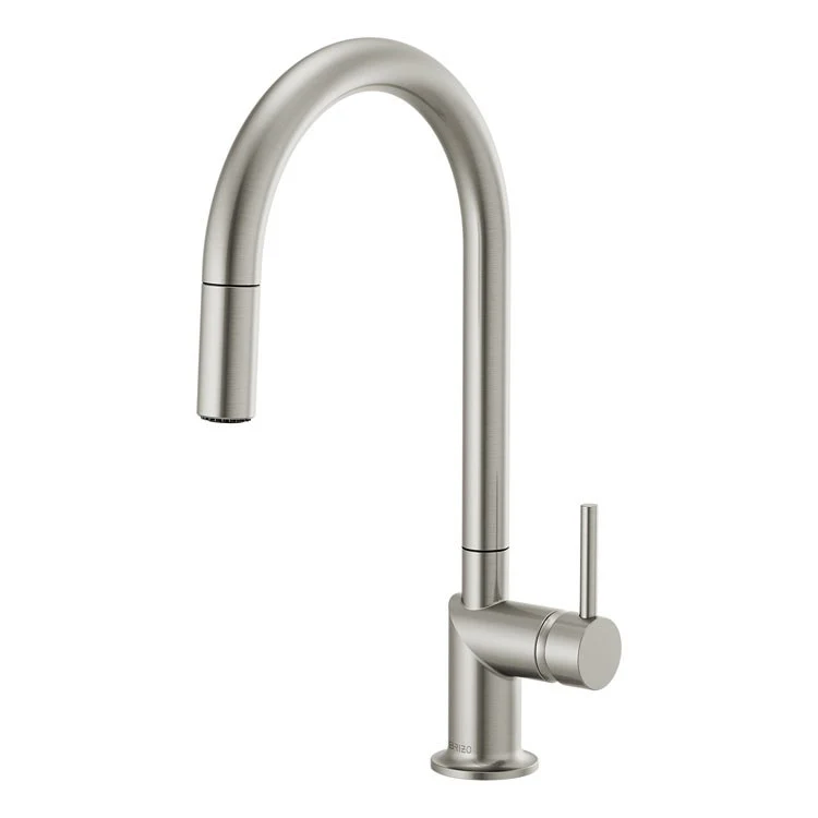 Kitchen Faucet Odin 1 Less Handle ADA Brilliance Luxe Steel Pull Down with Arc 1.8 Gallons per Minute - Frankwebs