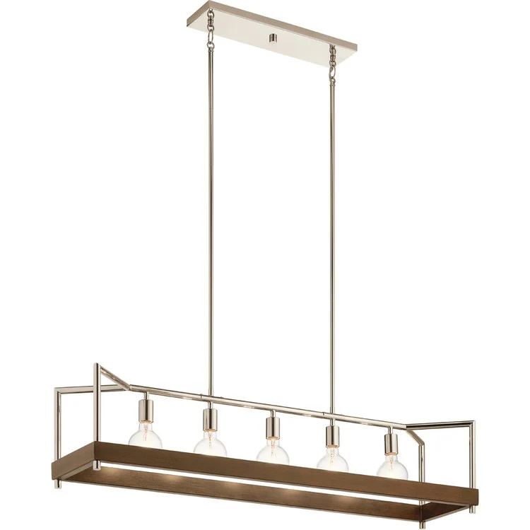 Tanis Five-Light Linear Chandelier - Frankwebs