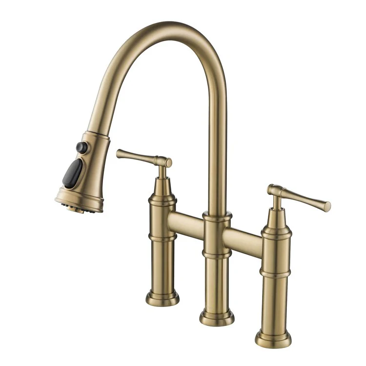 Allyn Bridge Kitchen Faucet with Pull Down Sprayer - Frankwebs