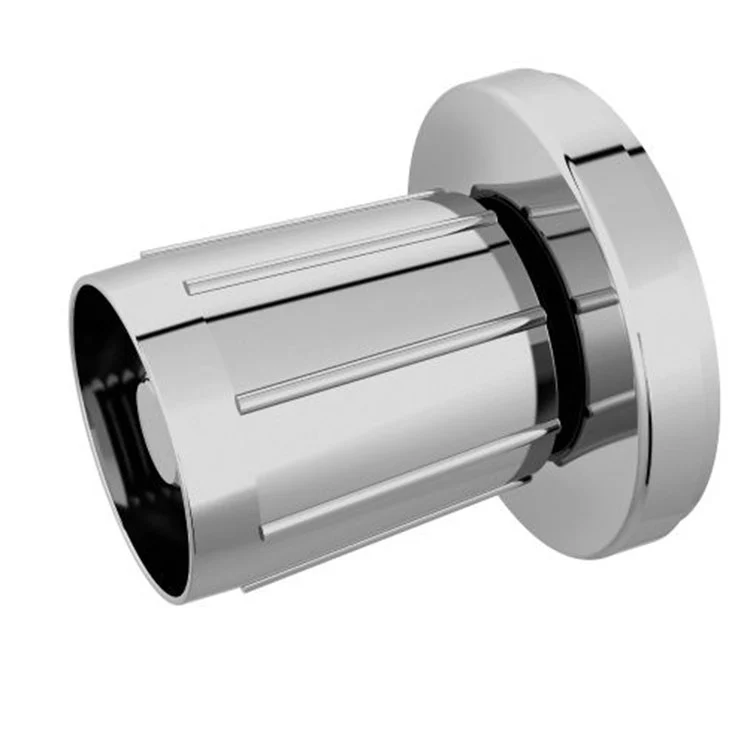 Adjustable Shower Rod Flanges with White Foot Pads Set of 2 - Frankwebs