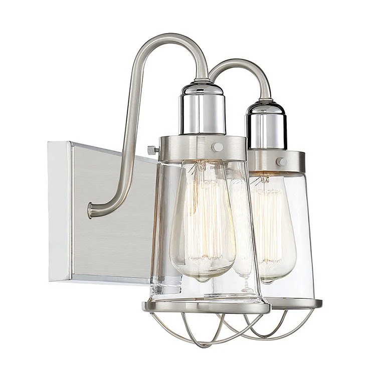 Lansing Two-Light Bathroom Vanity Fixture - Frankwebs